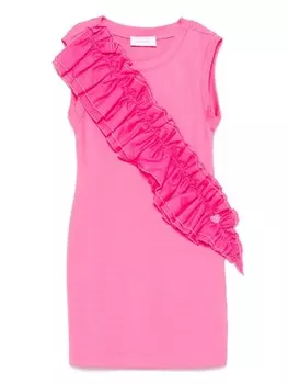 Monnalisa платье с оборками, розовый