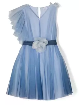 Monnalisa платье с одним рукавом, синий