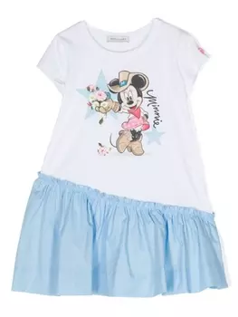 Monnalisa платье с принтом, белый