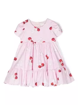 Monnalisa платье с принтом, розовый