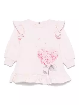 Monnalisa платье с принтом, розовый