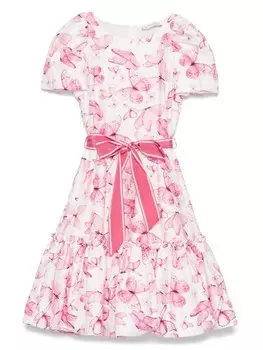 Monnalisa платье с принтом, розовый