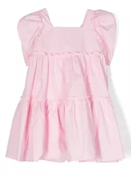 Monnalisa платье с ярусной юбкой, розовый