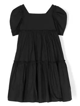 Monnalisa платье со складками, черный