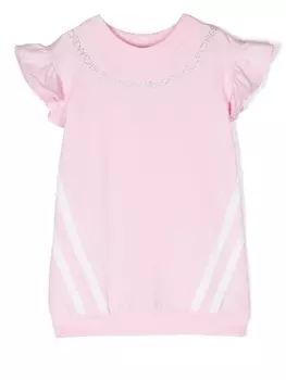 Monnalisa платье со стразами, розовый