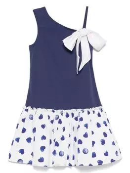 Monnalisa платье со вставками, черный