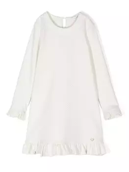 Monnalisa платье в горошек, нейтральный цвет