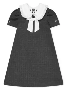 Monnalisa платье в клетку Milano, серый