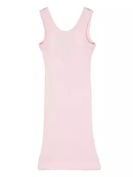 Monnalisa платье в рубчик, розовый