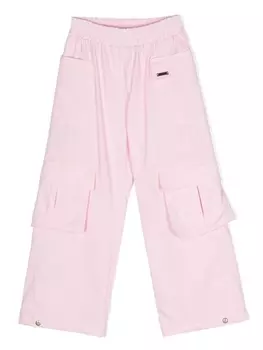 Monnalisa прямые брюки карго, розовый