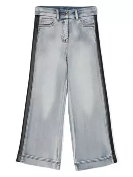 Monnalisa прямые джинсы Rider, синий