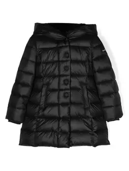 Monnalisa пуховик с капюшоном, черный