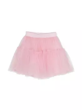 Monnalisa пышная юбка с логотипом, розовый