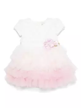 Monnalisa ярусная юбка, розовый