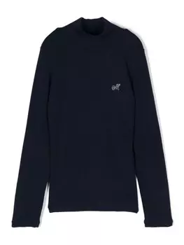 Monnalisa ребристый свитер, синий