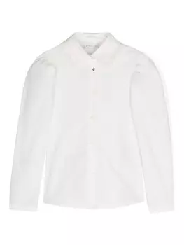 Monnalisa рубашка с оборками, белый