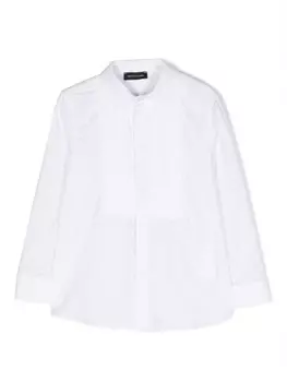 Monnalisa рубашка со складками, белый