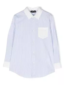 Monnalisa рубашка в полоску, белый