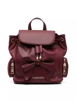 Monnalisa рюкзак с бантом, красный