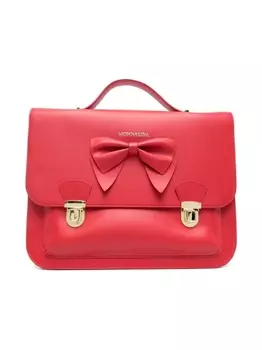 Monnalisa рюкзак с вышитым логотипом, красный