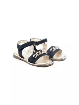 Monnalisa сандалии с цепочкой, синий