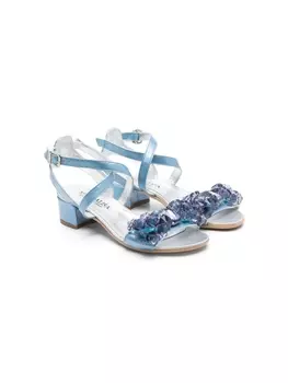 Monnalisa сандалии с кристаллами, синий