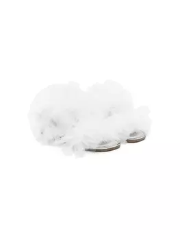 Monnalisa сандалии с оборками, белый