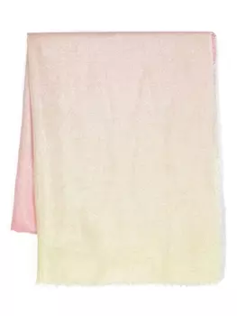 Monnalisa шарф с бахромой и эффектом металлик, желтый