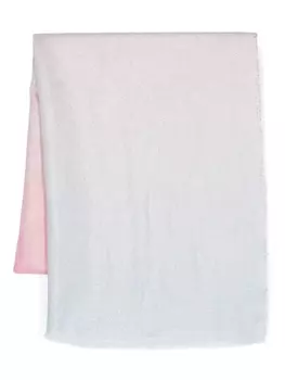 Monnalisa шарф с бахромой и эффектом металлик, розовый