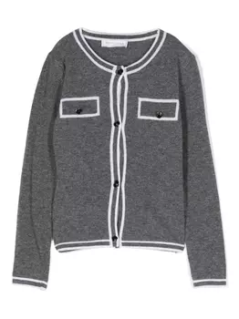 Monnalisa шерстяной кардиган, серый