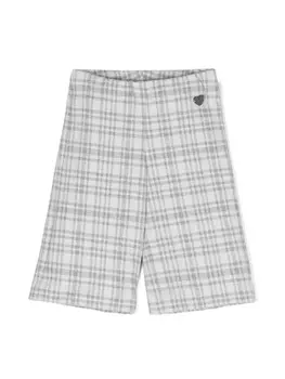 Monnalisa широкие брюки в клетку, серый