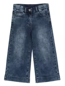 Monnalisa широкие джинсы из коллаборации с Looney Tunes, синий