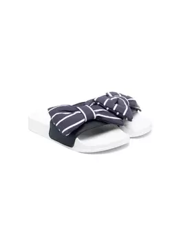 Monnalisa шлепанцы с бантом, синий