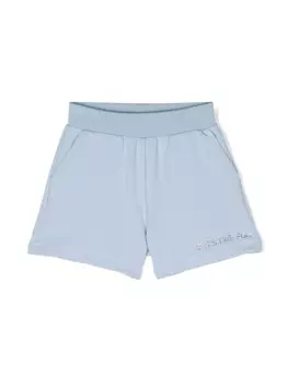 Monnalisa шорты из джерси со стразами, синий