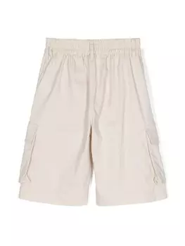 Monnalisa шорты с эластичным поясом и вышитым логотипом, серый