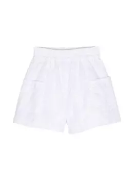 Monnalisa шорты с английской вышивкой, белый