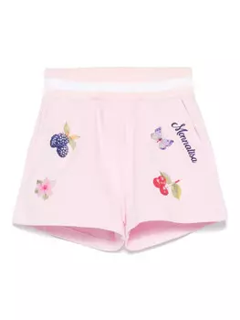 Monnalisa шорты с кристаллами, розовый