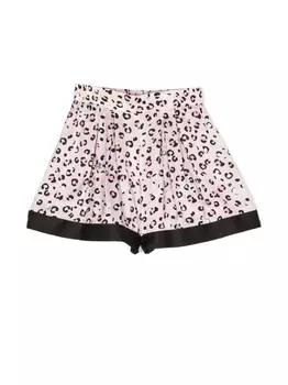 Monnalisa шорты с леопардовым принтом, розовый