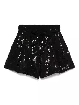 Monnalisa шорты с пайетками, черный