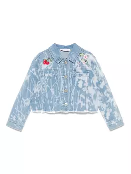 Monnalisa шорты с выбеленным эффектом, синий