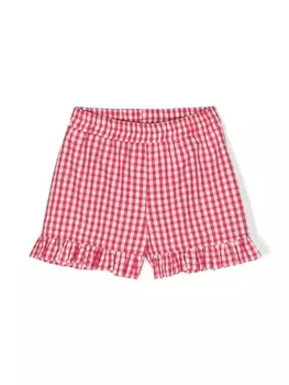 Monnalisa шорты в клетку гингем, красный