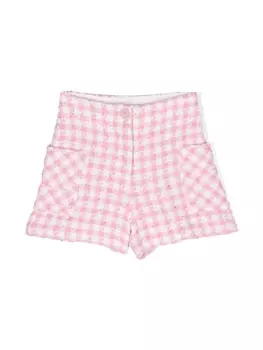 Monnalisa шорты в ломаную клетку, белый