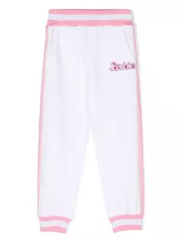 Monnalisa спортивные брюки из коллаборации с Barbie, белый