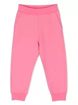 Monnalisa спортивные брюки с цветочной аппликацией, розовый