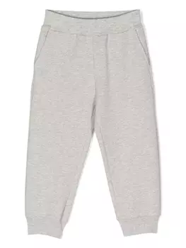 Monnalisa спортивные брюки с цветочной аппликацией, серый