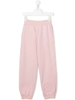 Monnalisa спортивные брюки с декоративной строчкой, розовый