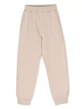 Monnalisa спортивные брюки с кристаллами, нейтральный цвет