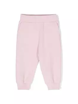 Monnalisa спортивные брюки с нашивкой, розовый