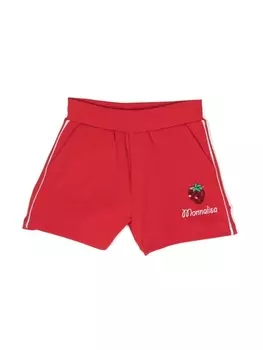 Monnalisa спортивные шорты с пайетками, красный