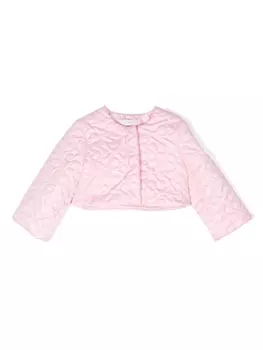 Monnalisa стеганая куртка, розовый